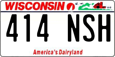 WI license plate 414NSH
