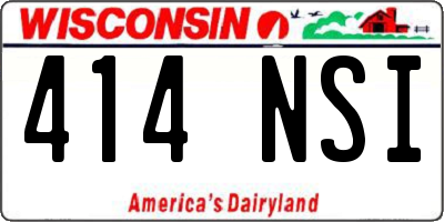 WI license plate 414NSI