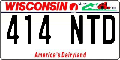 WI license plate 414NTD