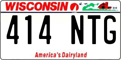 WI license plate 414NTG