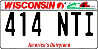WI license plate 414NTI