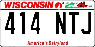 WI license plate 414NTJ