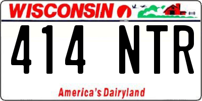 WI license plate 414NTR