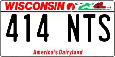 WI license plate 414NTS