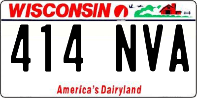 WI license plate 414NVA