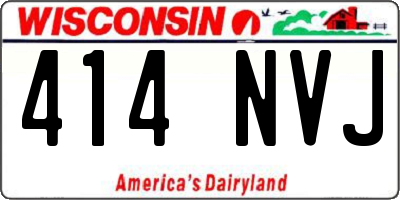 WI license plate 414NVJ