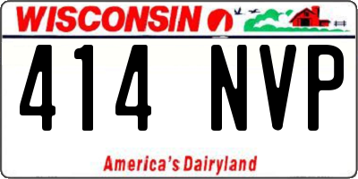 WI license plate 414NVP