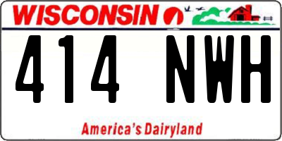 WI license plate 414NWH