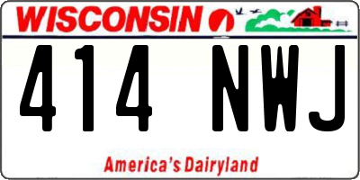 WI license plate 414NWJ