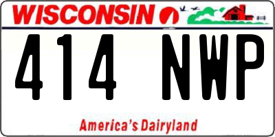 WI license plate 414NWP