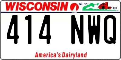 WI license plate 414NWQ