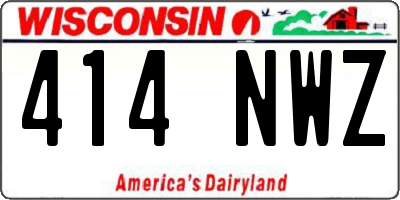 WI license plate 414NWZ