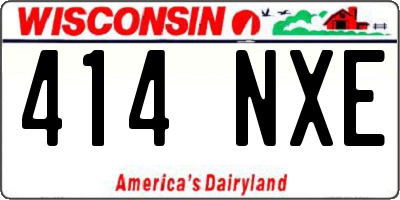 WI license plate 414NXE