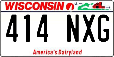 WI license plate 414NXG