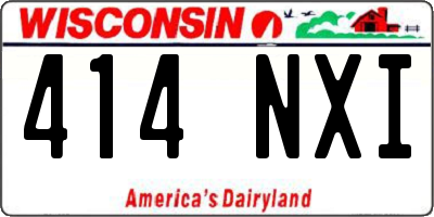 WI license plate 414NXI