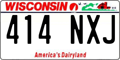 WI license plate 414NXJ