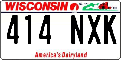 WI license plate 414NXK