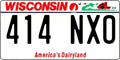 WI license plate 414NXO