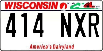WI license plate 414NXR