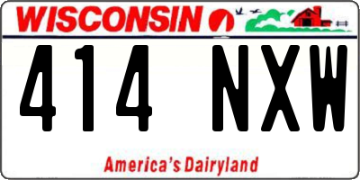 WI license plate 414NXW