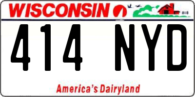 WI license plate 414NYD