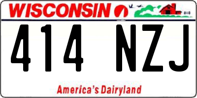 WI license plate 414NZJ