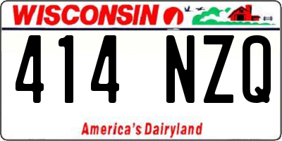 WI license plate 414NZQ
