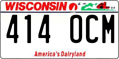 WI license plate 414OCM