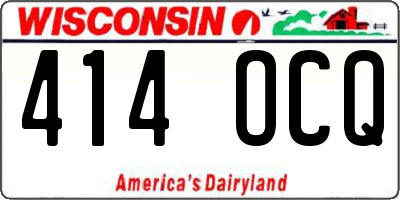 WI license plate 414OCQ
