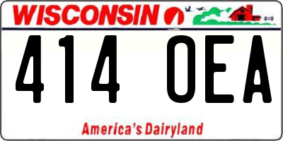 WI license plate 414OEA