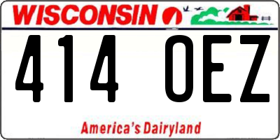 WI license plate 414OEZ