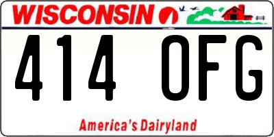 WI license plate 414OFG