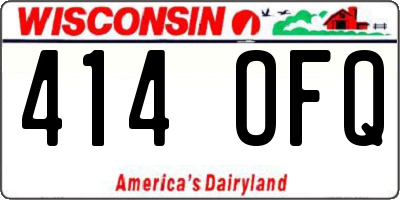 WI license plate 414OFQ