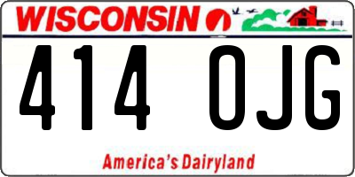 WI license plate 414OJG