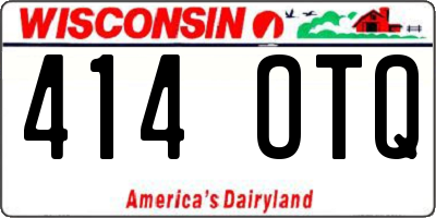 WI license plate 414OTQ