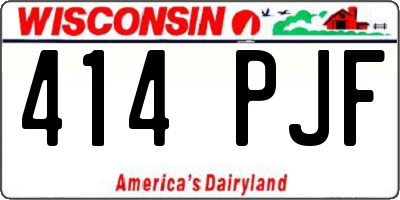 WI license plate 414PJF