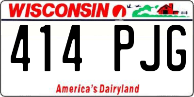 WI license plate 414PJG
