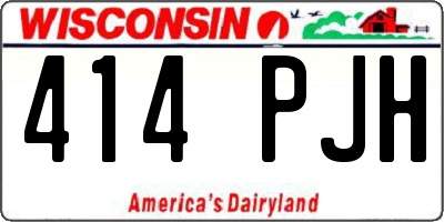 WI license plate 414PJH