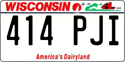 WI license plate 414PJI