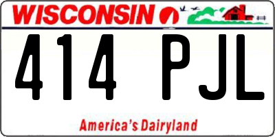 WI license plate 414PJL