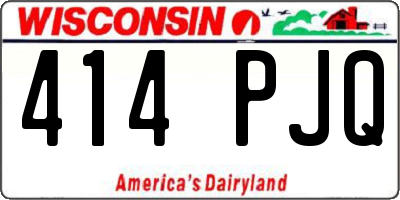 WI license plate 414PJQ