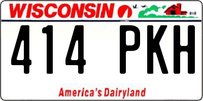 WI license plate 414PKH