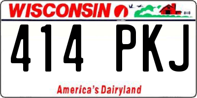 WI license plate 414PKJ