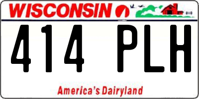 WI license plate 414PLH