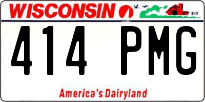WI license plate 414PMG