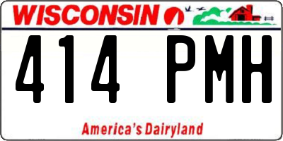 WI license plate 414PMH