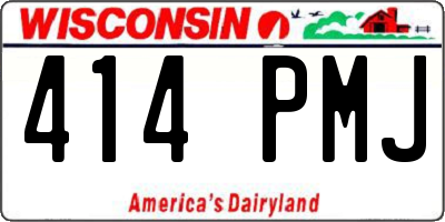WI license plate 414PMJ