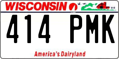 WI license plate 414PMK