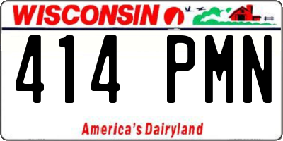 WI license plate 414PMN