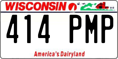WI license plate 414PMP
